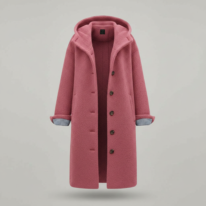 Elegant Winter Coat Women Comfort Long Coat Fleece | Amarae