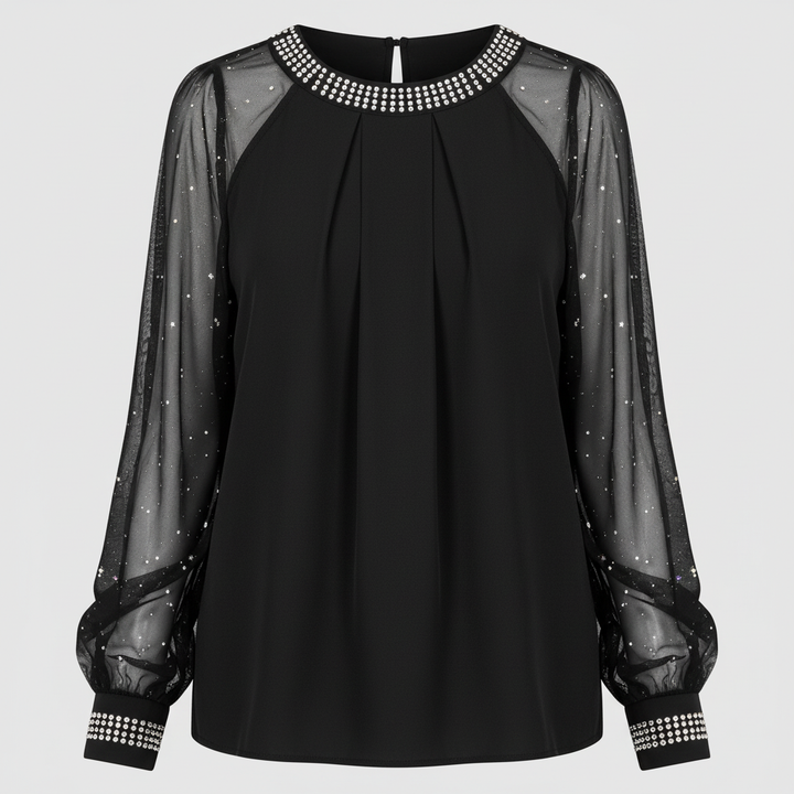 Mesh-Sequined Women's Top | Amarae