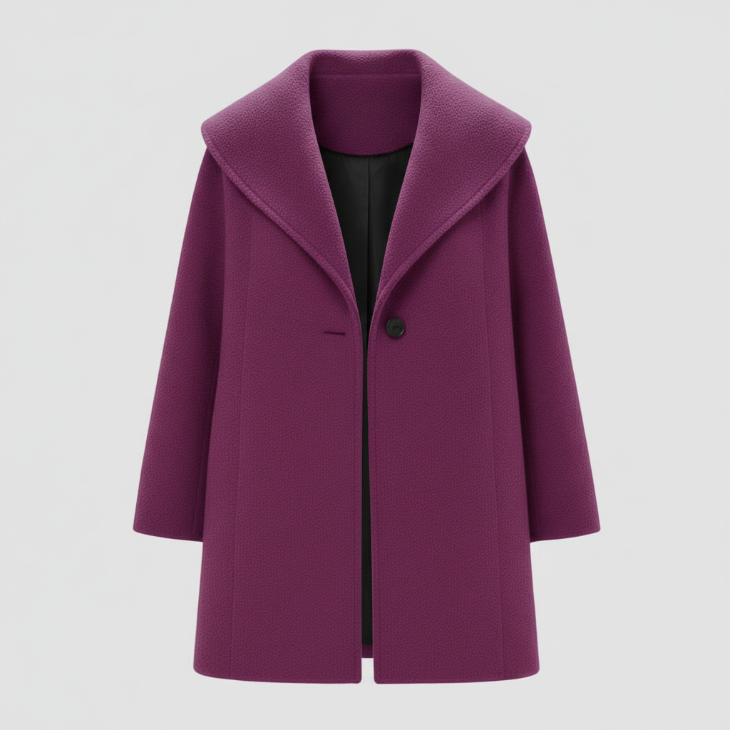 Windproof women's coat with shawl collar | Amarae