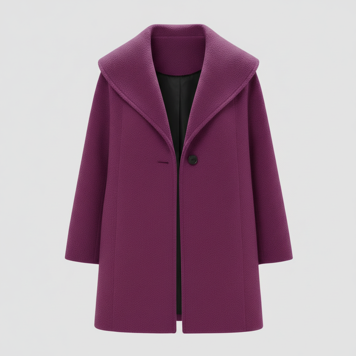 Windproof women's coat with shawl collar | Amarae