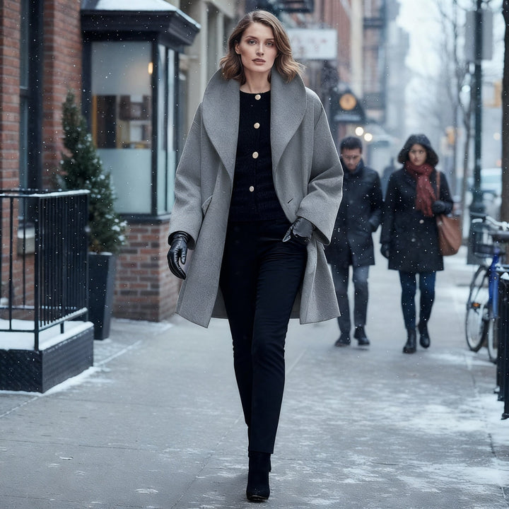 Elegant Windproof Women's Coat