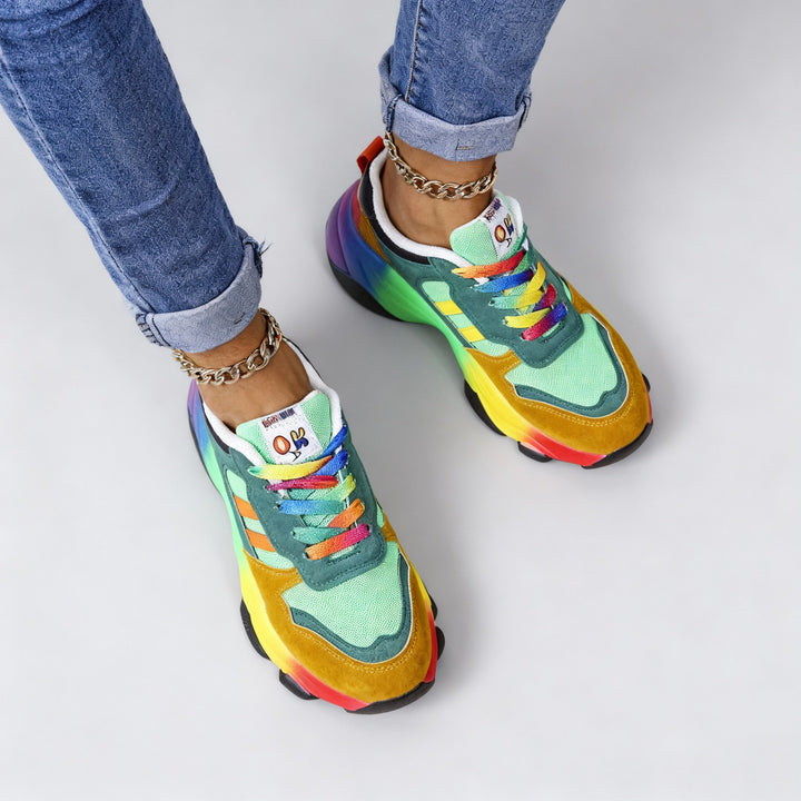 Lune London | Women's Orthopedic Shoes Rainbow Ultra Lightweight Shock Absorbing Arch Support Wide Toe Box