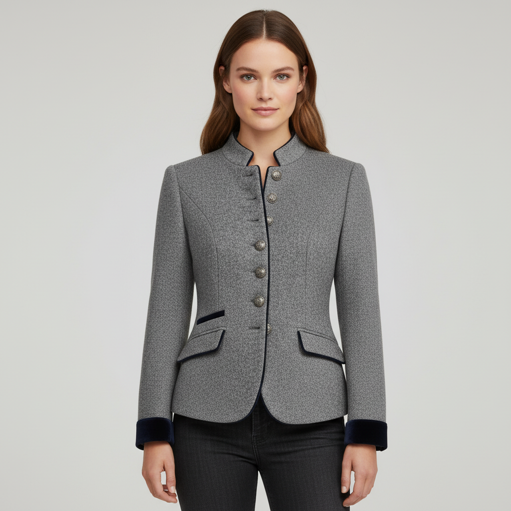 Classic Structured Premium Comfort Wool Jacket Women | Amarae