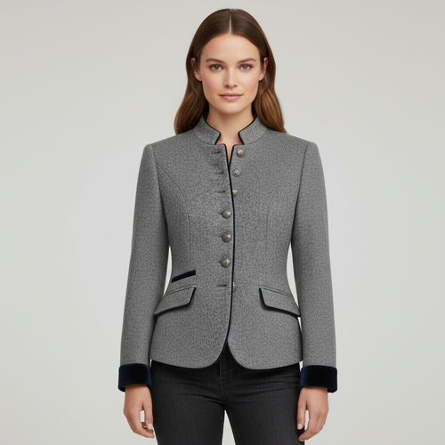 Classic Structured Premium Comfort Wool Jacket Women | Amarae