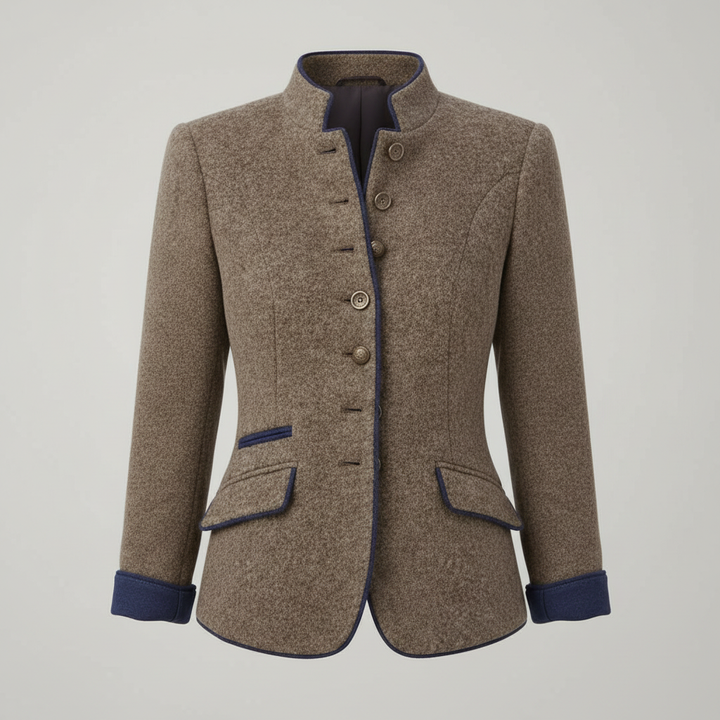 Classic Structured Premium Comfort Wool Jacket Women | Amarae