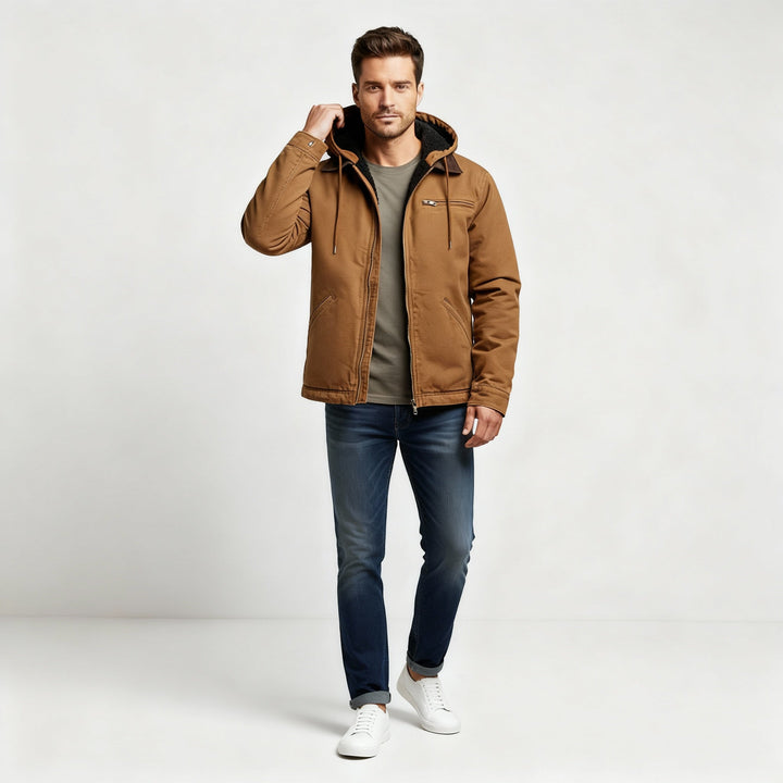 Functional Waterproof Outdoor Winter Parka Jacket with Hood Polyester | Amarae