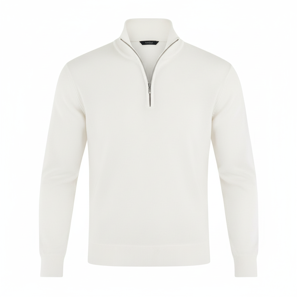 More Elegant Merino Comfort Pullover Women Zipper Modern Knitting | Amarae