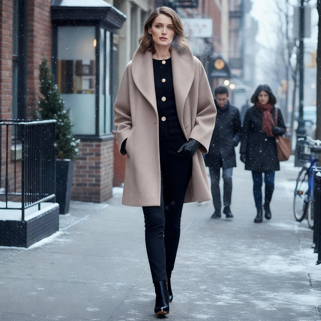 Elegant Windproof Women's Coat