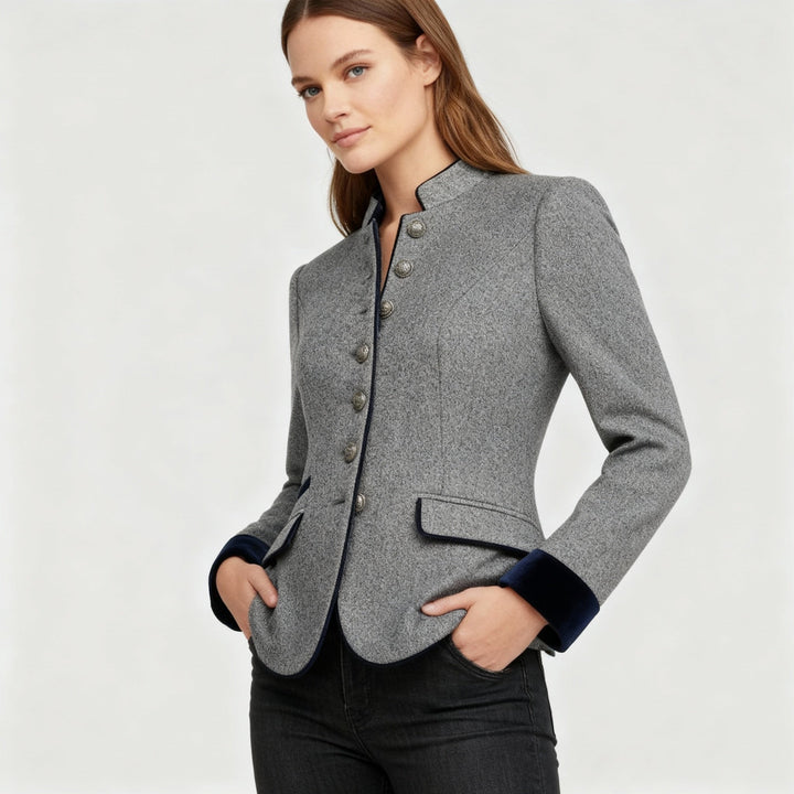Classic Structured Premium Comfort Wool Jacket Women | Amarae