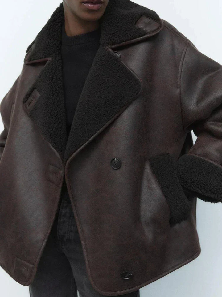 Lune London | Vintage Faux Leather Jacket for Women