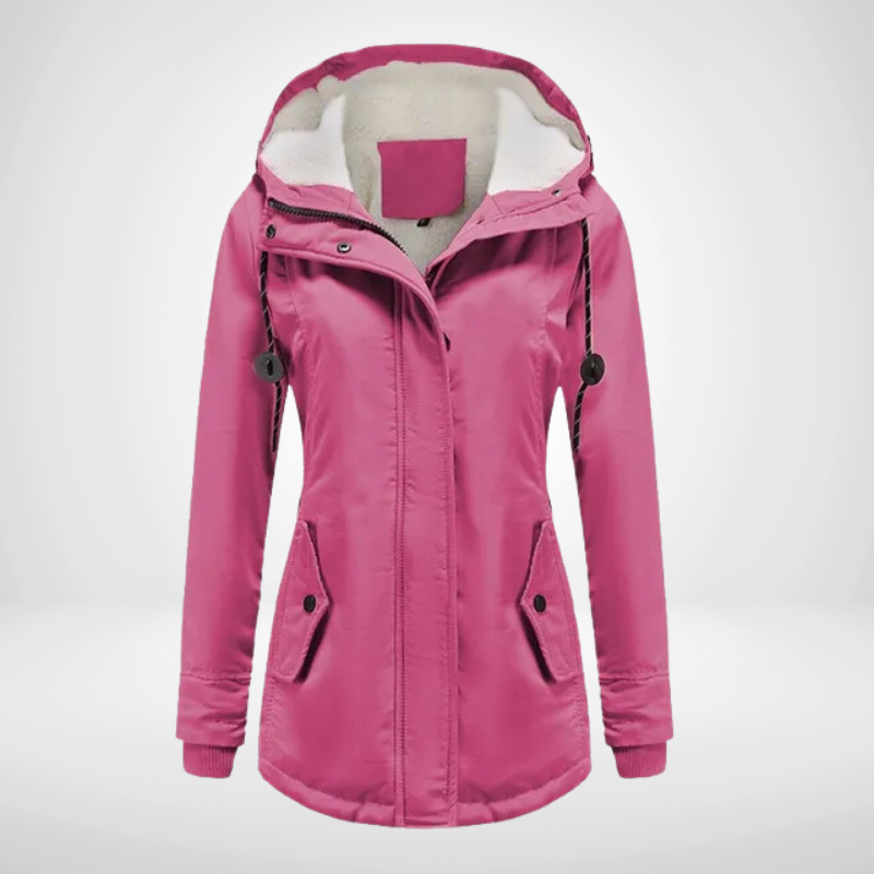 Winter coat | Warm parka coat with hood for women