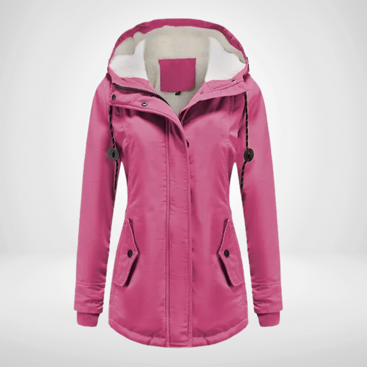 Winter coat | Warm parka coat with hood for women