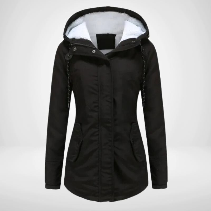 Winter coat | Warm parka coat with hood for women