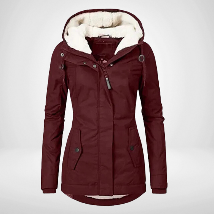 Winter coat | Warm parka coat with hood for women