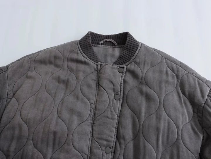 Lune London | Gray bomber jacket for women - Casual, Trendy & Comfortable