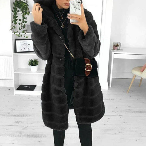 Amarae | thick winter coat with hood
