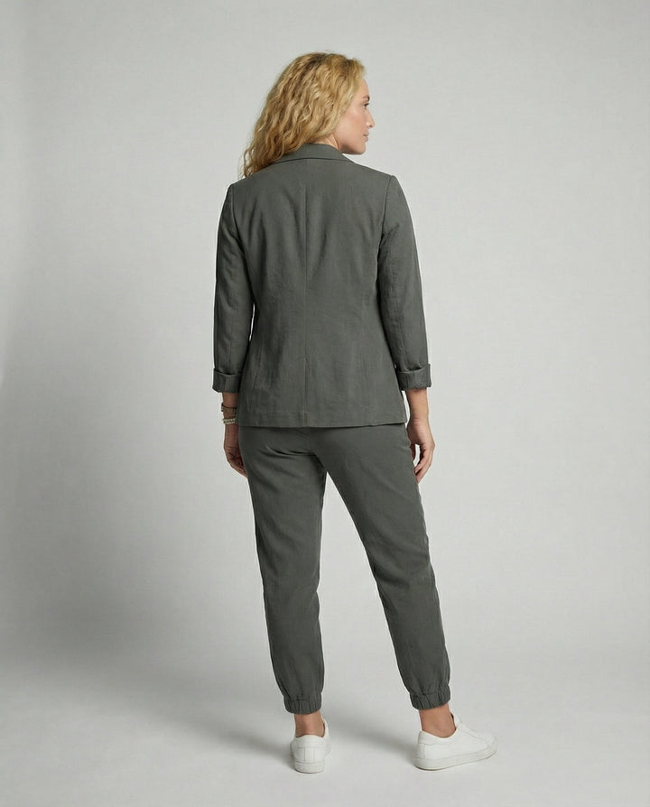 Elegant Blazer Jogger Women's Set | Heidi-Mode