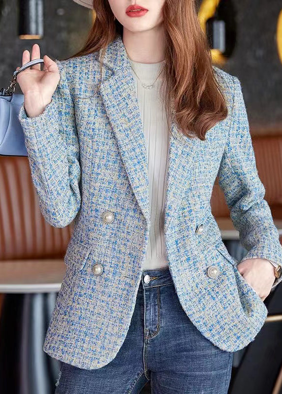 Amarae | Blue Cut Wool Formal Coats