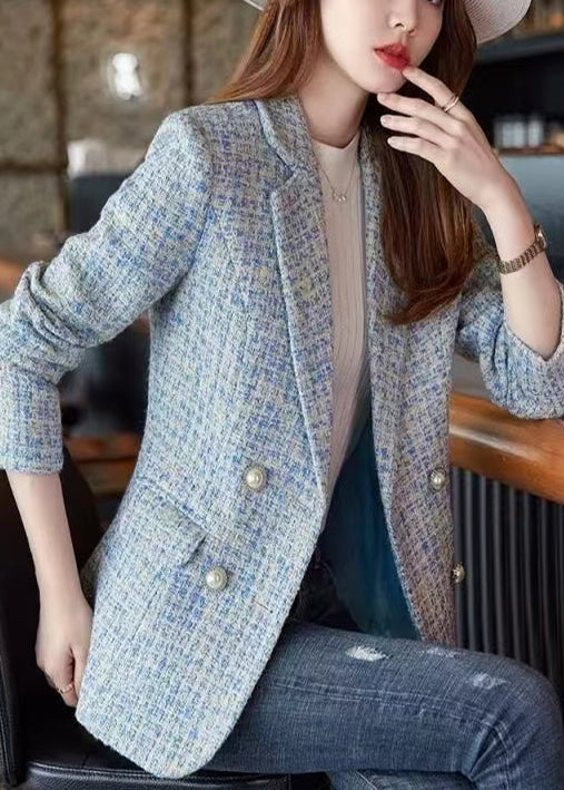Amarae | Blue Cut Wool Formal Coats
