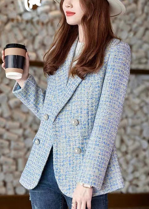 Amarae | Blue Cut Wool Formal Coats