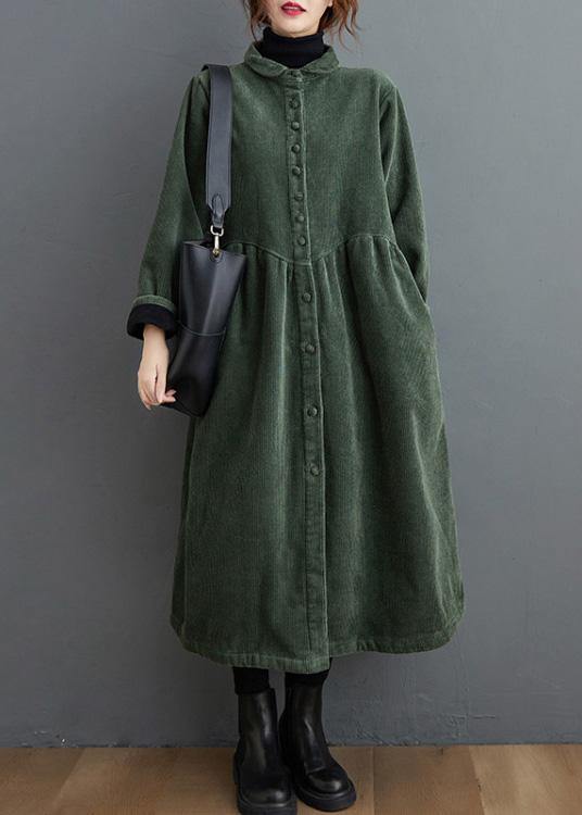 Lune London | black and green corduroy coats Inspiration thick fitted coats for women