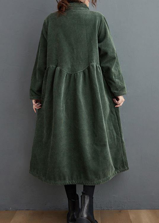 Lune London | black and green corduroy coats Inspiration thick fitted coats for women
