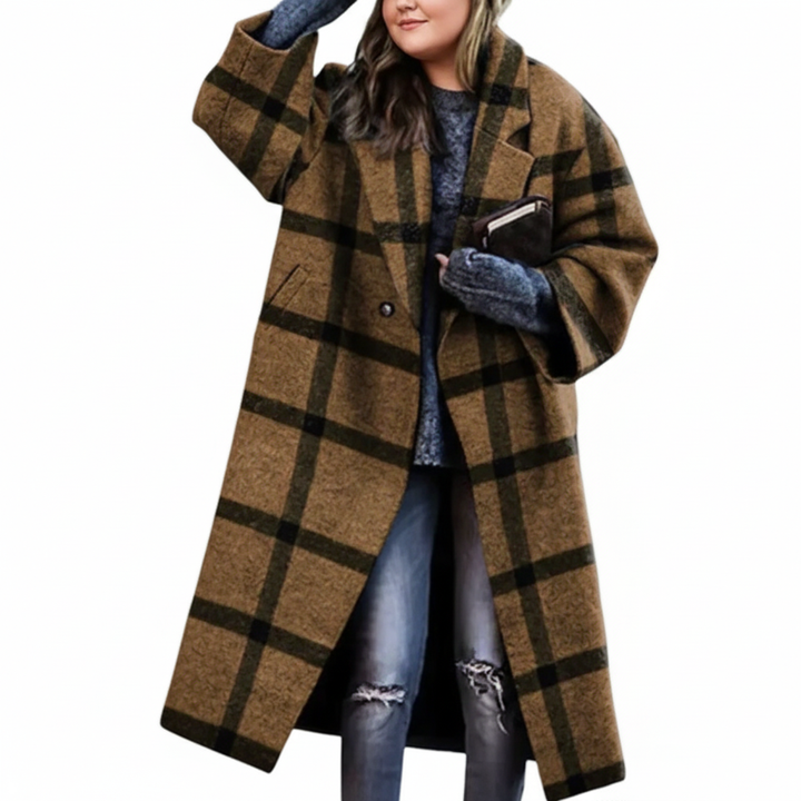 Lune London | Women Long Wool Coat Plus Sizes