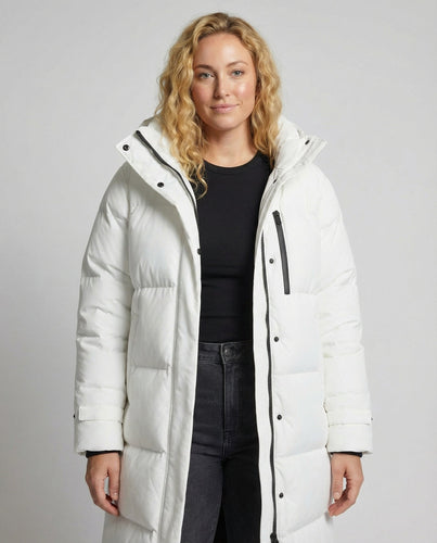 Long Plus Size Down Coat | Heidi-Mode
