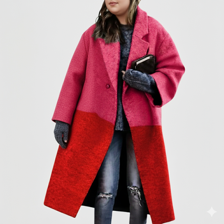 Lune London | Women Long Wool Coat Plus Sizes