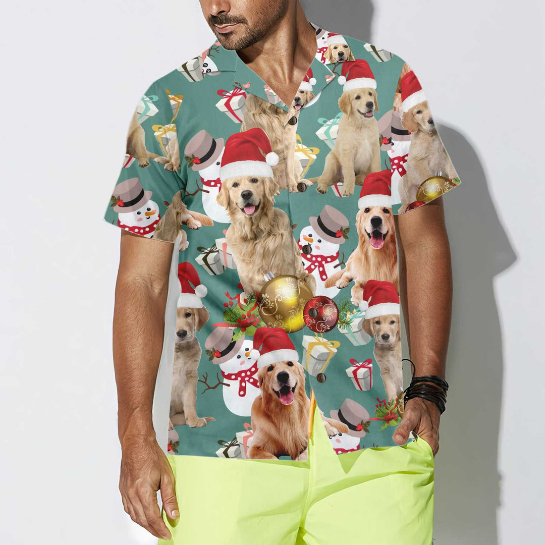 Lune London | Hawaiian shirt Golden Retriever Christmas, Hawaiian shirt Golden Retriever Christmas for dogs, Christmas gift for dog lovers