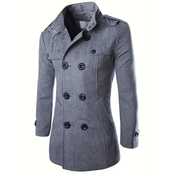 Lune London | Jacket - Wool - Tailored Fit - Double Breasted - High Collar - Epaulettes