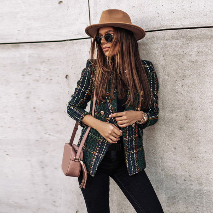 Lune London | Women's Button Down Puffer Blazer Casual