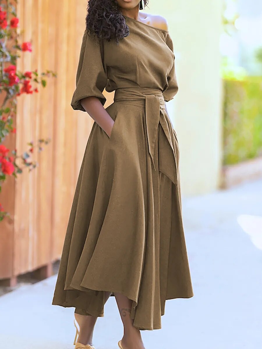 Lune London | Dress with Lacing and Lantern Sleeves