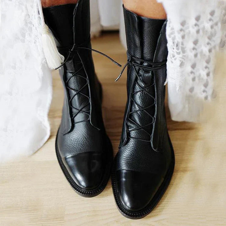 Lune London | Classic Vintage Ankle Boots with Heels for Women High Quality, Stylish, Warm & Comfortable