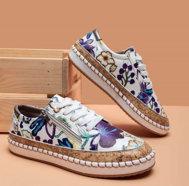 Lune London | Orthopedic sports shoes with floral pattern