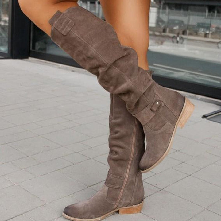 Amarae | Warm Suede Boots - Cozy Winter Shoes