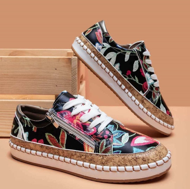 Lune London | Orthopedic sports shoes with floral pattern