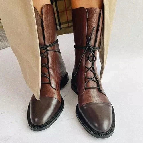 Amarae | Vintage Look Heeled Boots