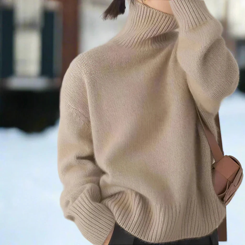 Lune London | Turtleneck Sweater - Knit - Oversized Fit - Long Sleeved Comfortable