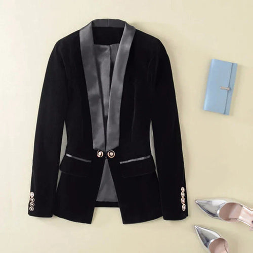 Amarae | Velvet Smoking jacket with satin lapels