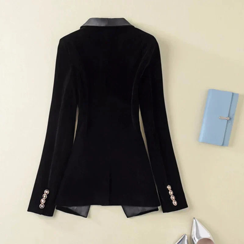 Lune London | Satin Velvet Blazer