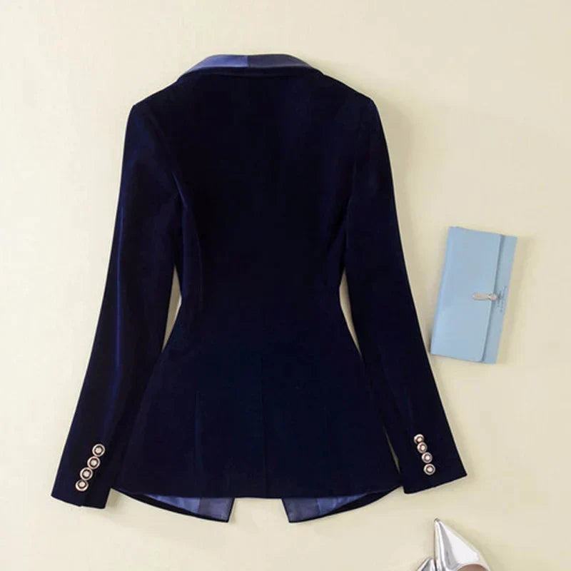 Lune London | Satin Velvet Blazer
