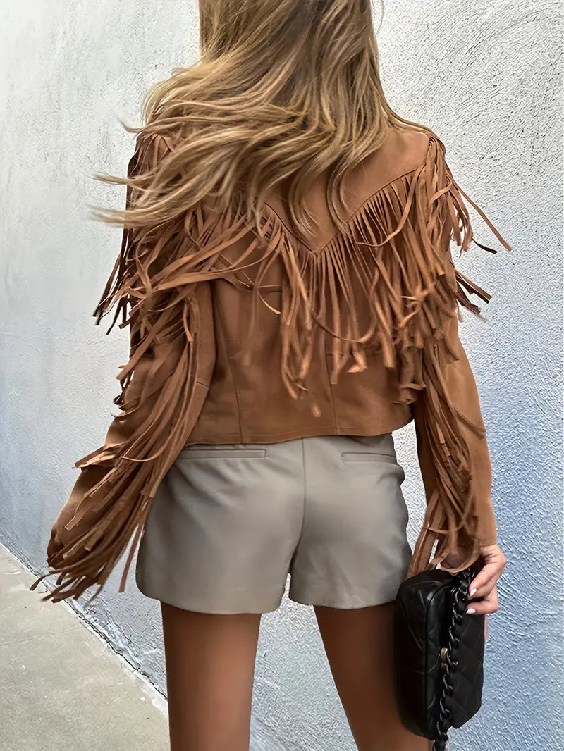 Lune London | Suede jacket with fringes