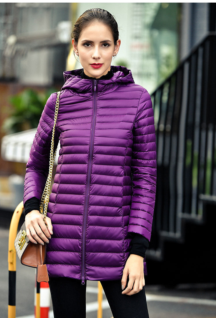 Lune London | Long Down Jacket with Hood Practical Lightness