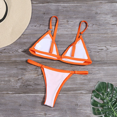 Amarae | Orange Bikini with Ring Details