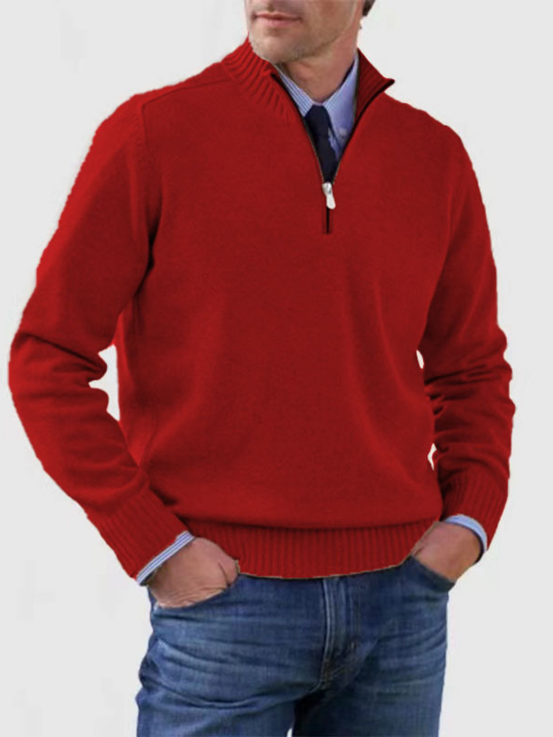 Lune London | Half-Zip Sweater for Men - Modern Fit