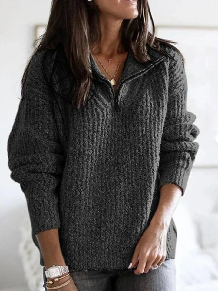 Lune London | Half-Zip Pullover for Women - Loose Fit