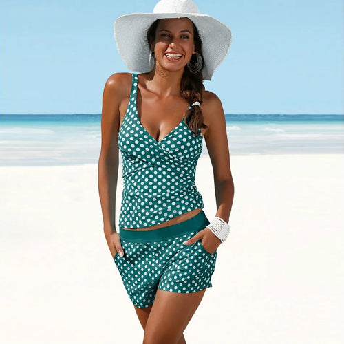 Amarae | Tankini set with polka dots for women