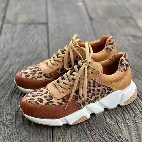 Amarae | Casual Sneakers with Leopard Print