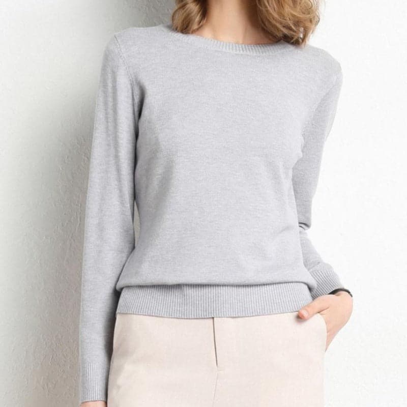 Amarae | Sweatshirt - Soft wool blend - round neck - long sleeves - comfortable fit